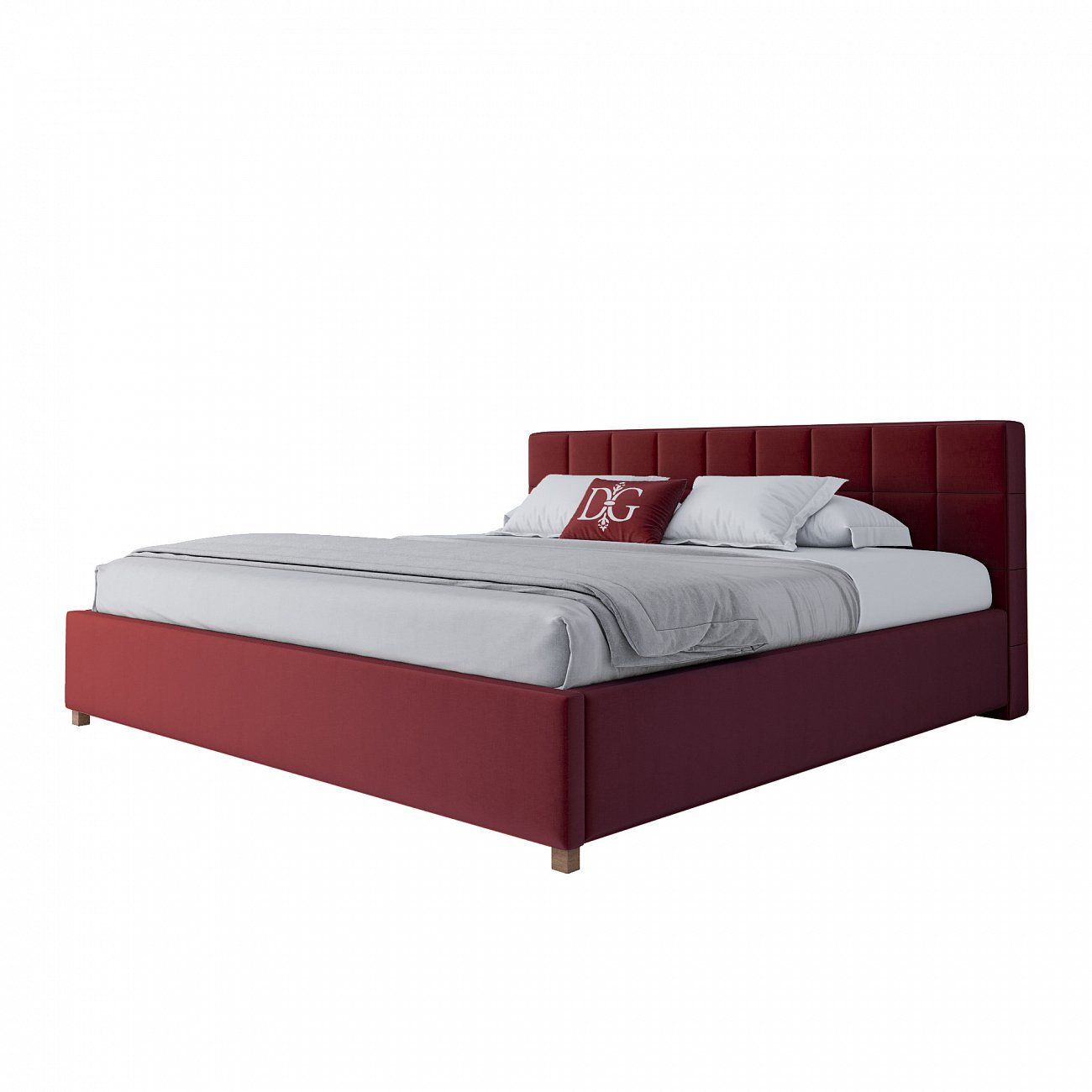Large bed 200x200 Wales red