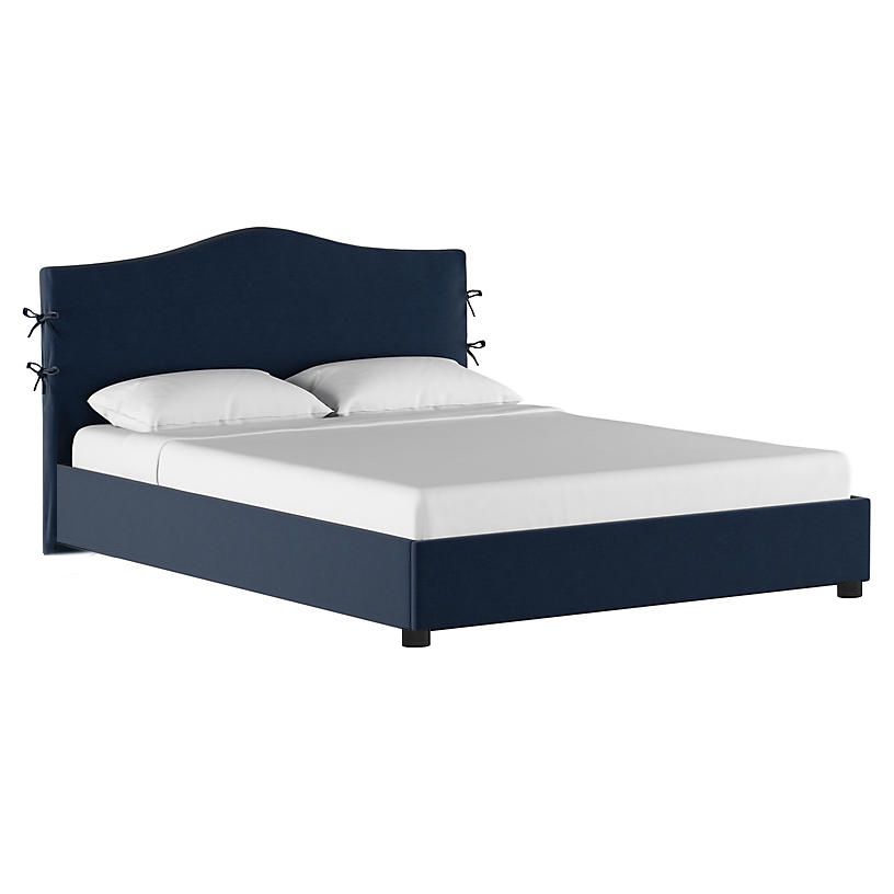 Double bed 160x200 cm blue Eloise