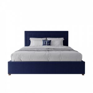 Кровать двуспальная 180х200 синяя Elizabeth