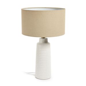 Mijal Керамическая настольная лампа с белой отделкой Mijal
