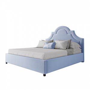 Кровать двуспальная 180х200 голубая Kennedy