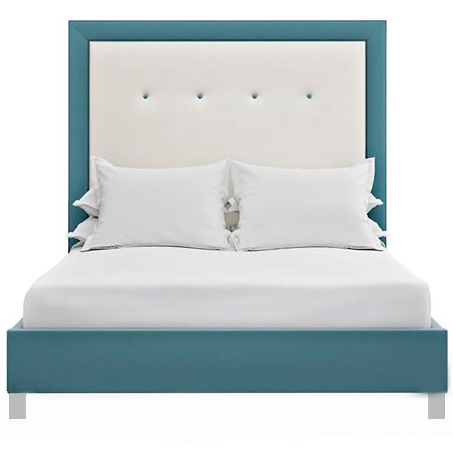 Double bed 160x200 cm blue Penelope