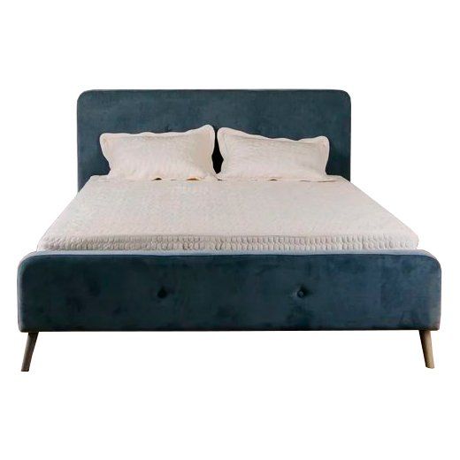 Double Bed 160x200 Turquoise Button Tufted