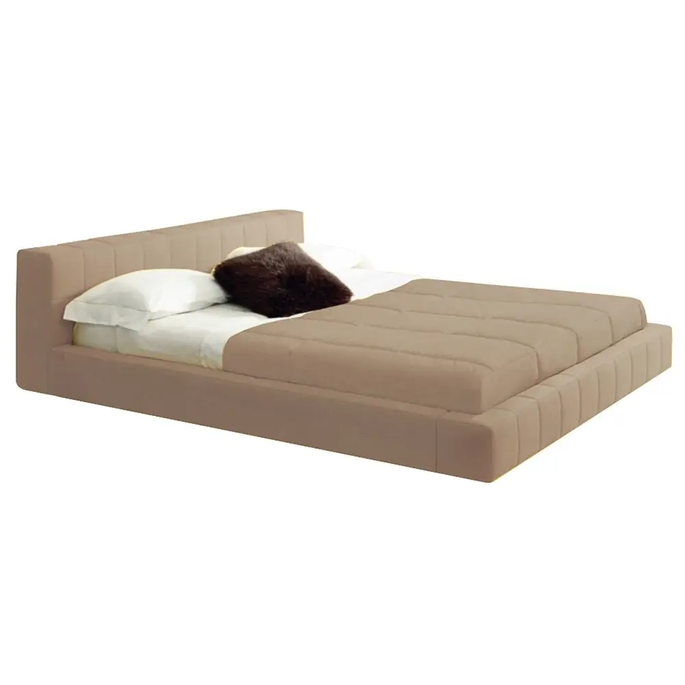 Double bed 180x200 cm beige Squaring Basso