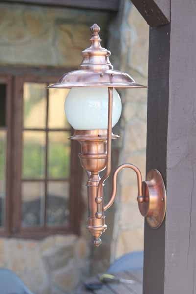 Outdoor copper wall lamp No. 4