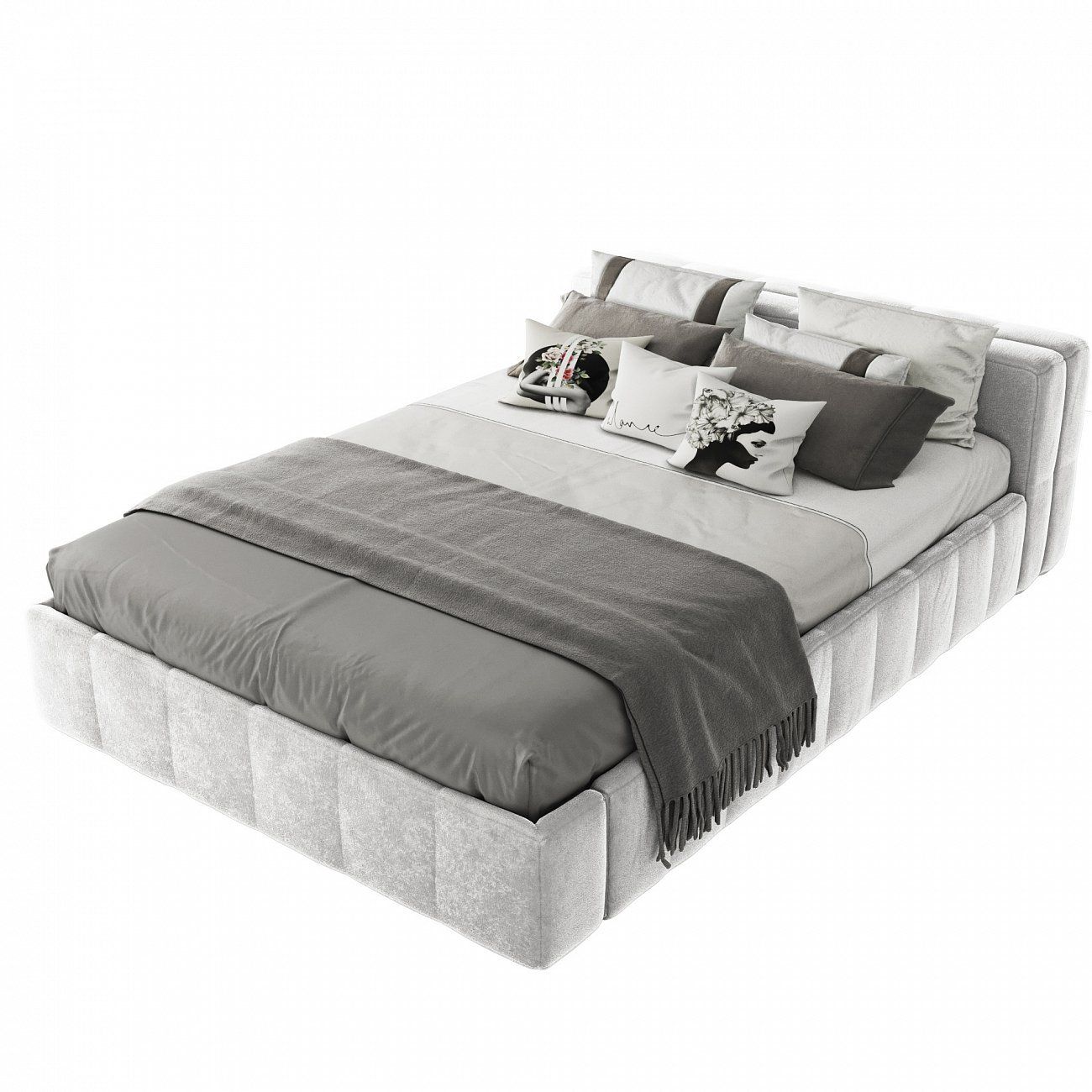 Кровать Bonaldo подростковая 140х200 см белая