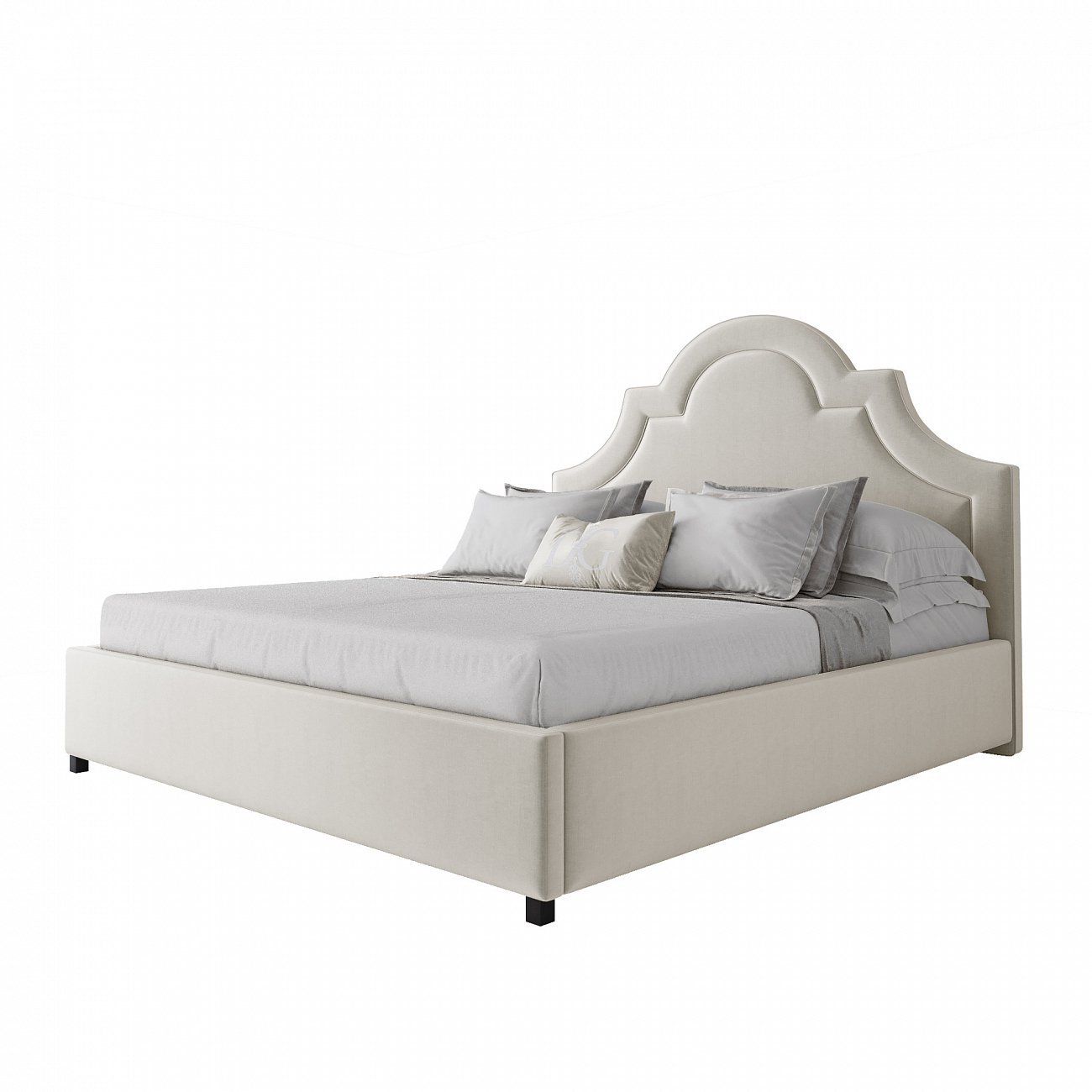 Double bed 180x200 cm white Kennedy