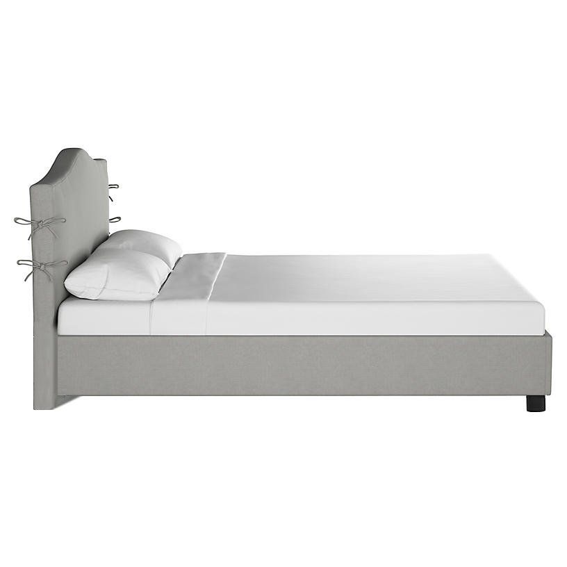 Double bed 180x200 cm grey Eloise