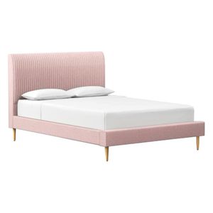 Кровать двуспальная 160х200 см розовая Vittoriya