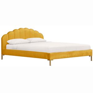 Double bed 160x200 yellow Isabella Platform