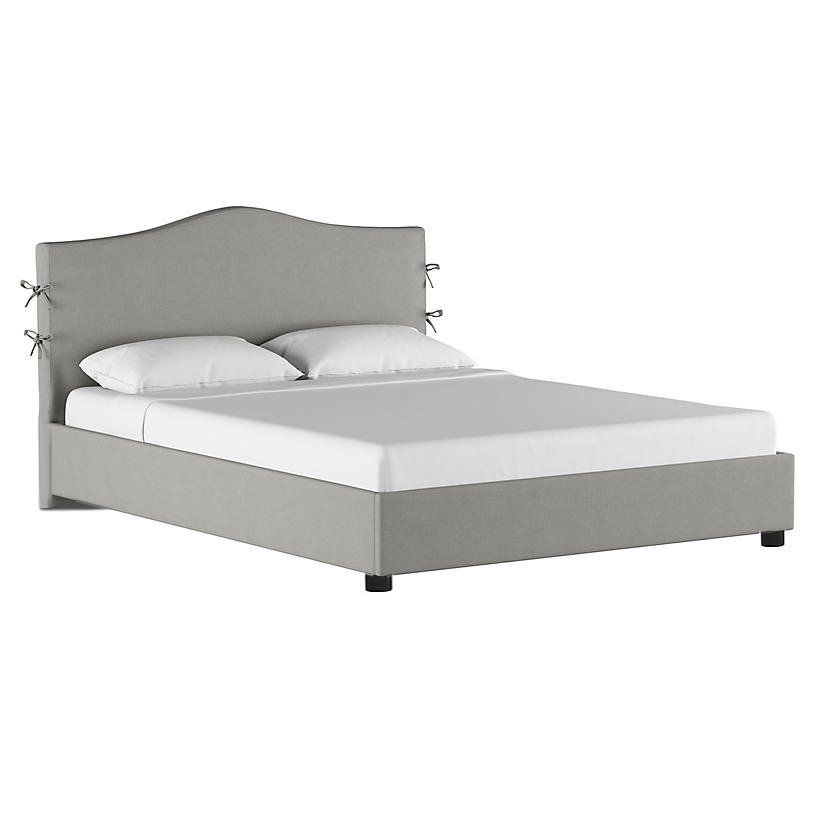 Double bed 160x200 grey Eloise