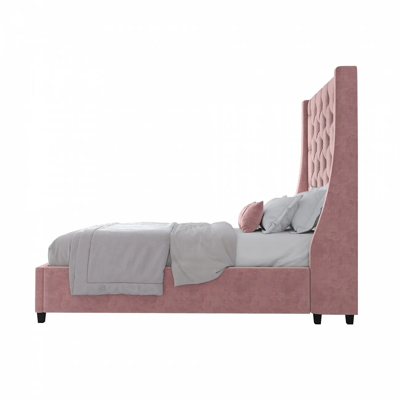 Single bed 90x200 Ada pink MR