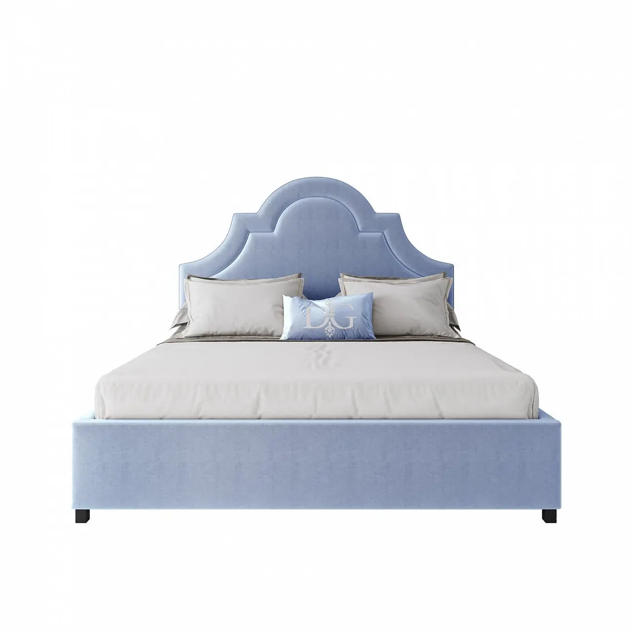 Double bed 160x200 blue Kennedy