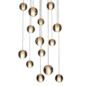 Дизайнерский подвесной светильник из стекла SEORA by Romatti