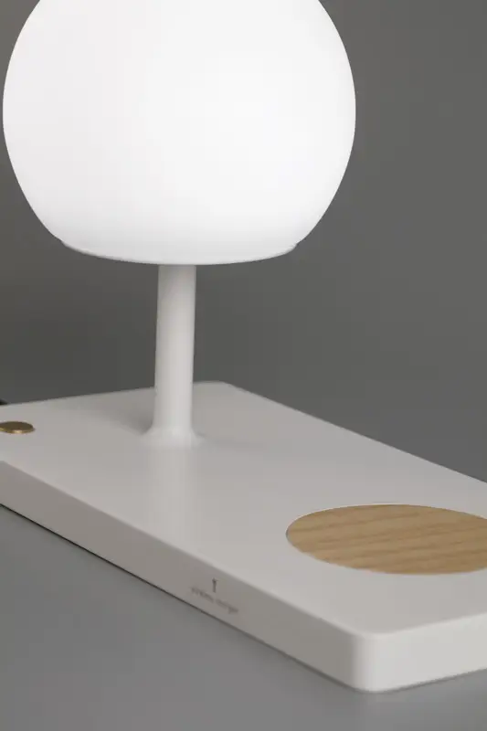 Table lamp Niko white+wood 01007