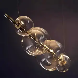 Современная люстра с шарами из стекла RUSTY'S by Romatti