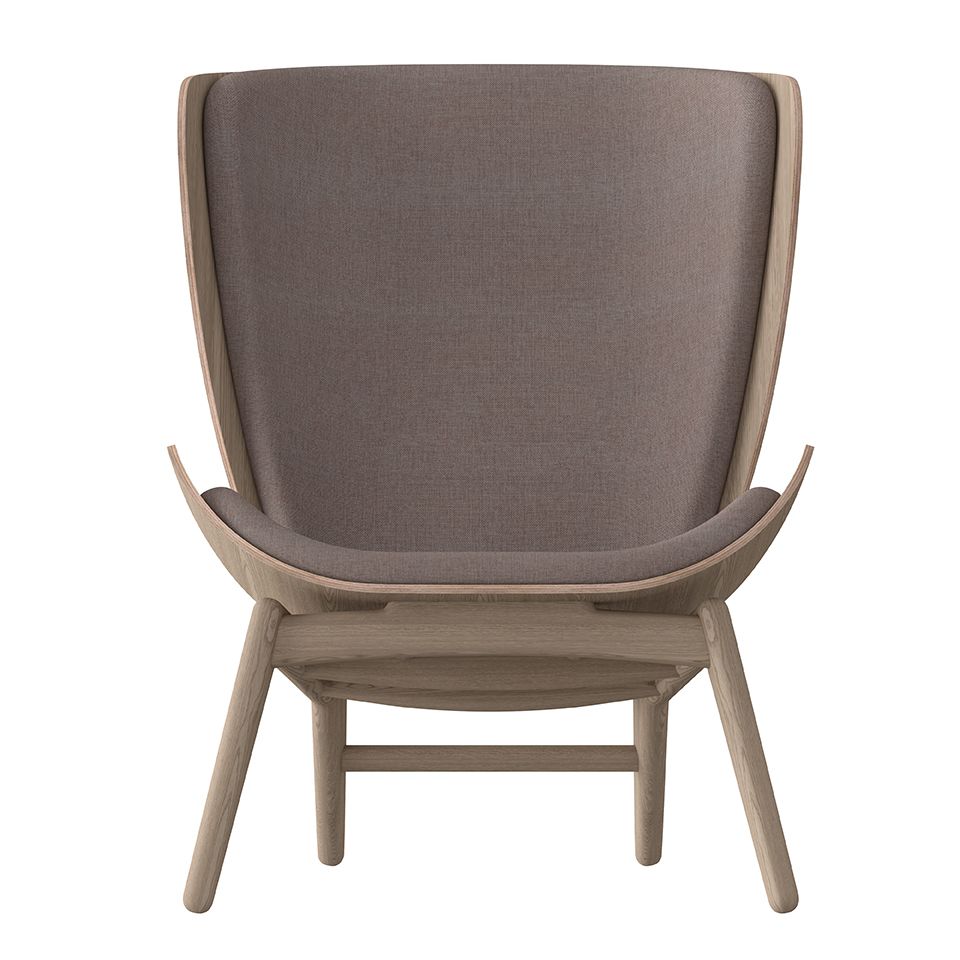 The Reader chair, oak/smoky pink