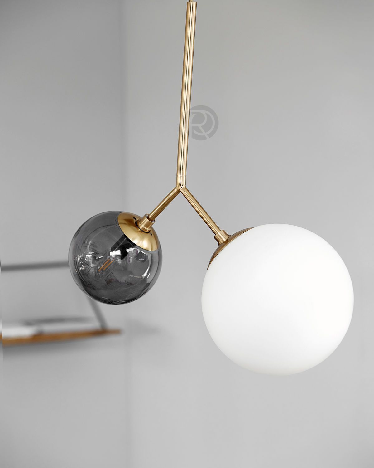 Pendant lamp TWICE CEILING BRASS by House Doctor