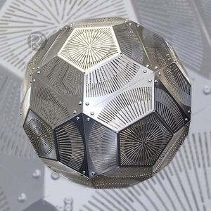 Дизайнерский подвесной светильник из металла Punch Ball by Romatti