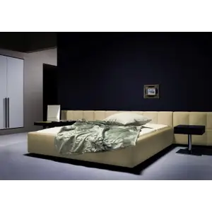 Кровать двуспальная 180х200 светло-бежевая Ohen Grande
