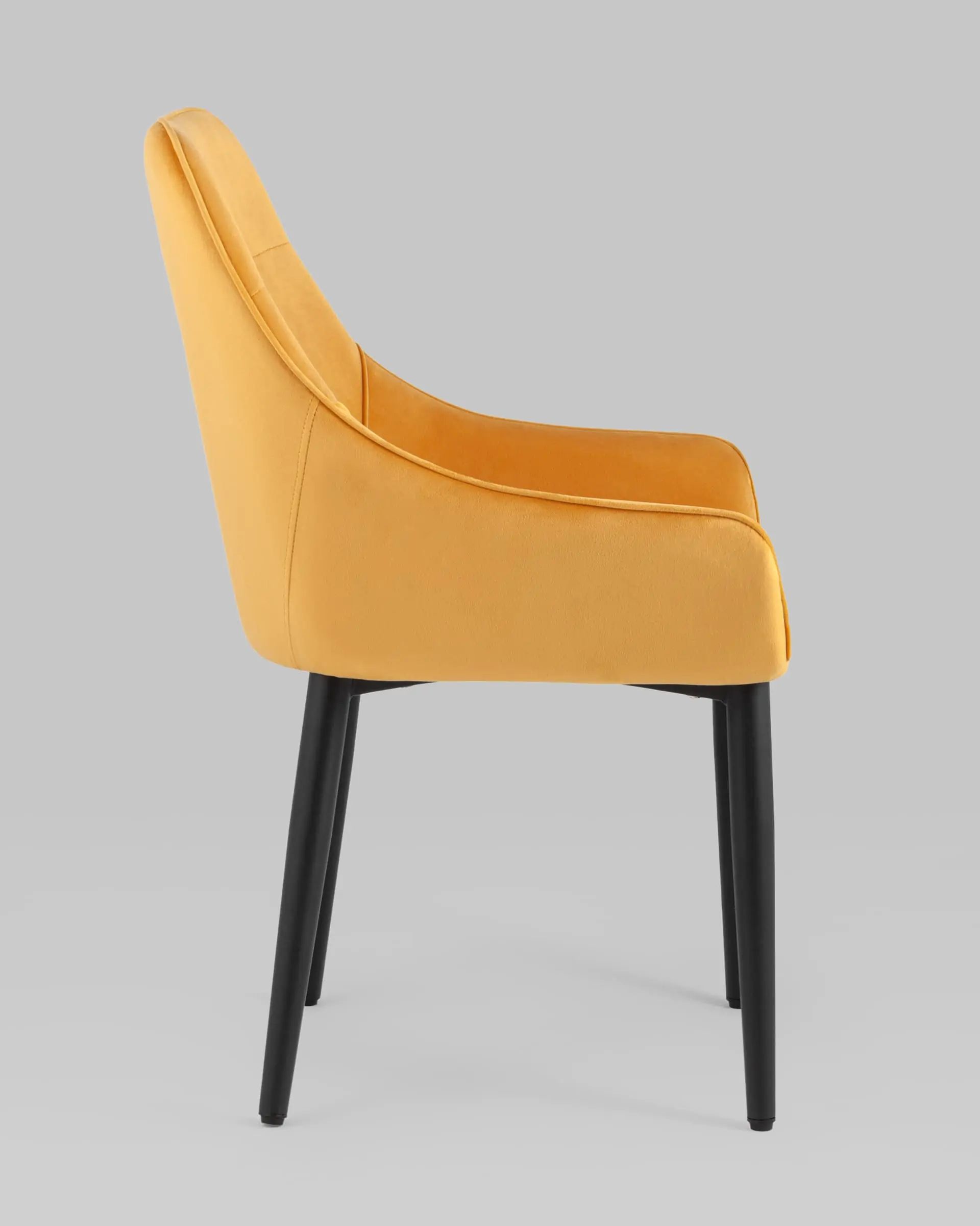 Diana orange chair, velour furniture upholstery