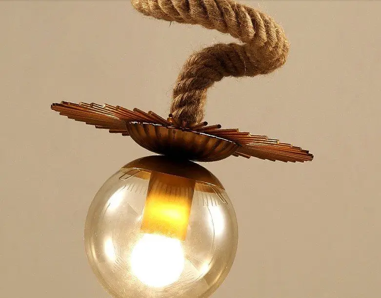 Hanging lamp Rope V by Romatti