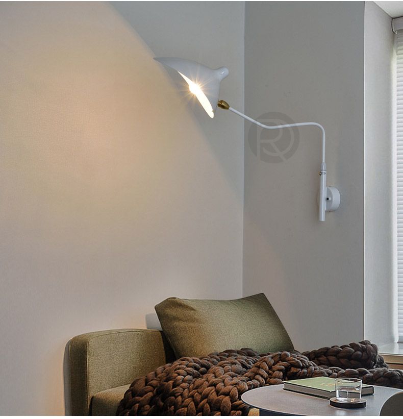 Designer wall lamp (Sconce) TWO ARMS by Romatti