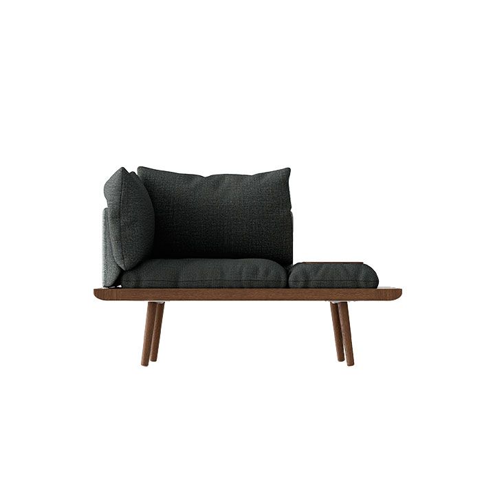 Lounge Around 1½-seater sofa, dark oak
