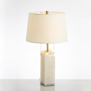 Дизайнерская настольная лампа с абажуром ALABASTER by Romatti