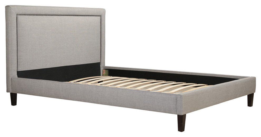 Double bed 180x200 grey Laval Upholstered