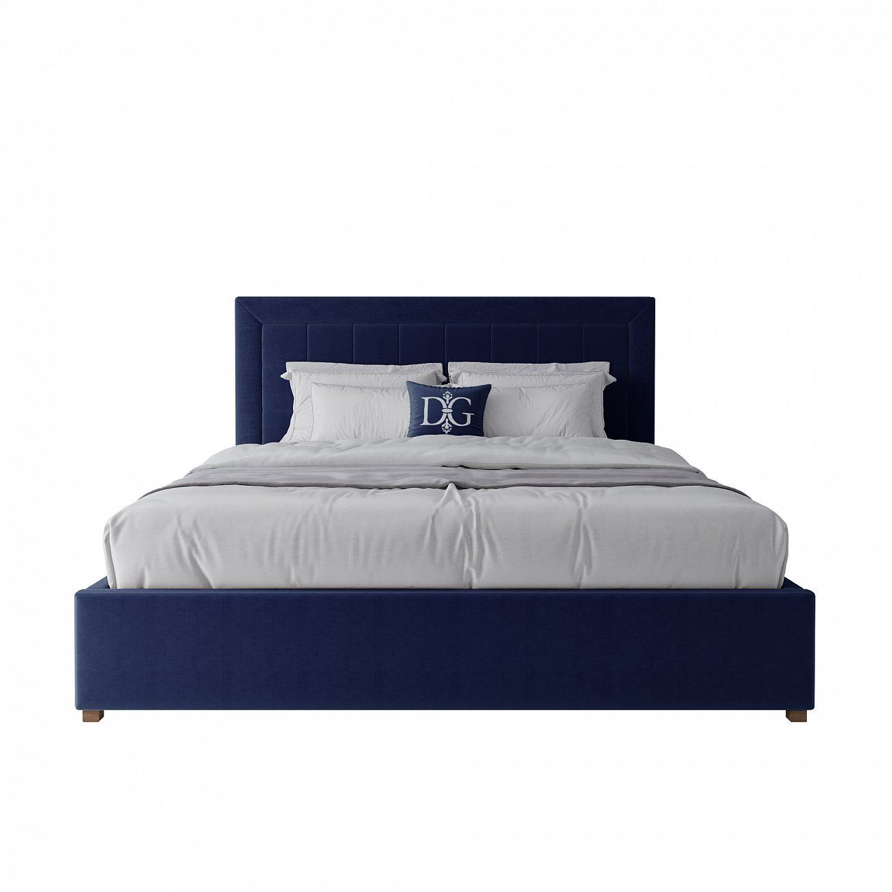 Double bed 180x200 blue Elizabeth