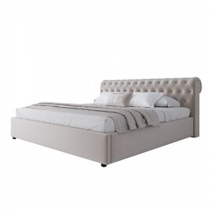 Large bed 200x200 Sweet Dreams light beige