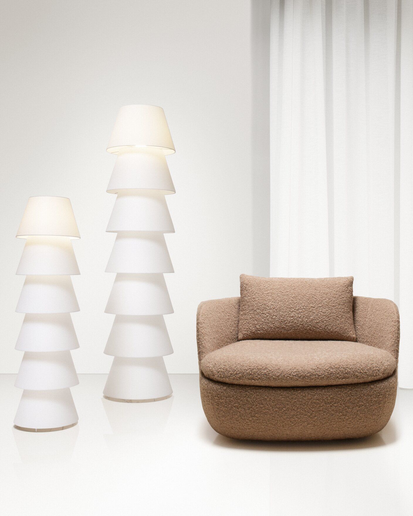 Floor lamp SET UP SHADES by Moooi