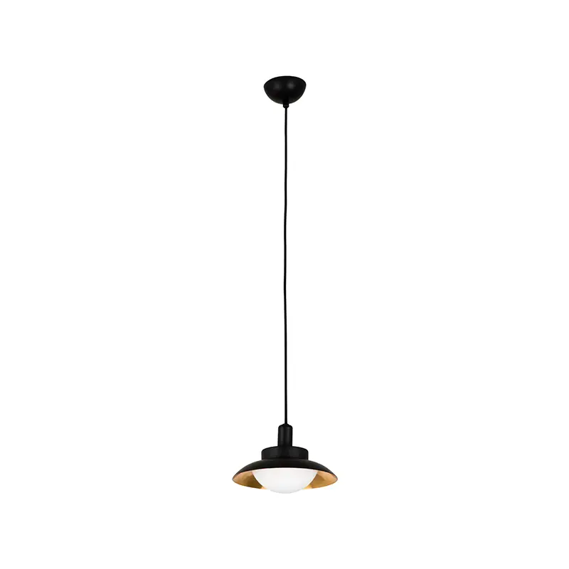 Hanging lamp Faro Side black+copper 62139