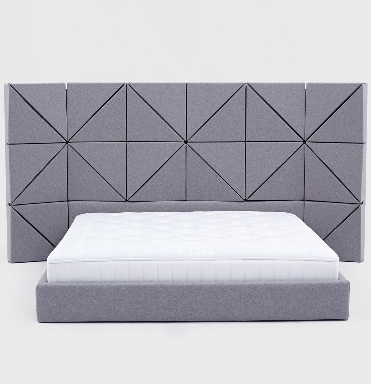 Double bed 180x200 cm purple Floe Comfortable