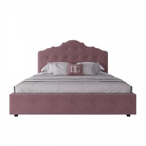 Double bed 180x200 cm Dusty Rose Palace
