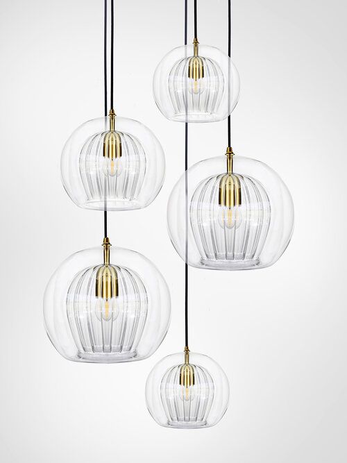 Chandelier PLEATED CRYSTAL by Marc Wood