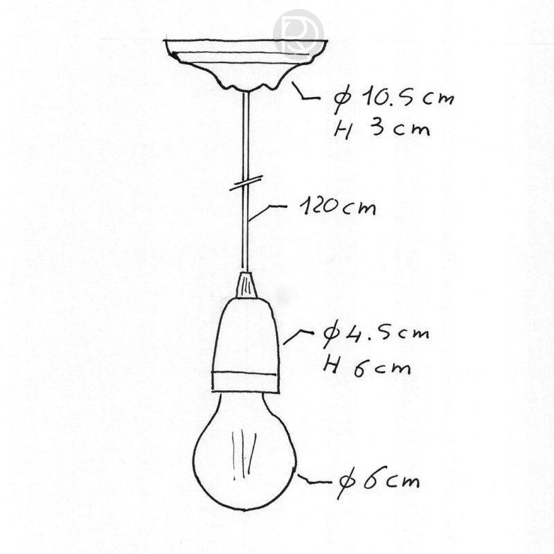 Pendant lamp DROP by Cables