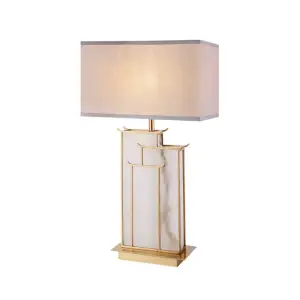 Дизайнерская настольная лампа с абажуром SEASE by Romatti