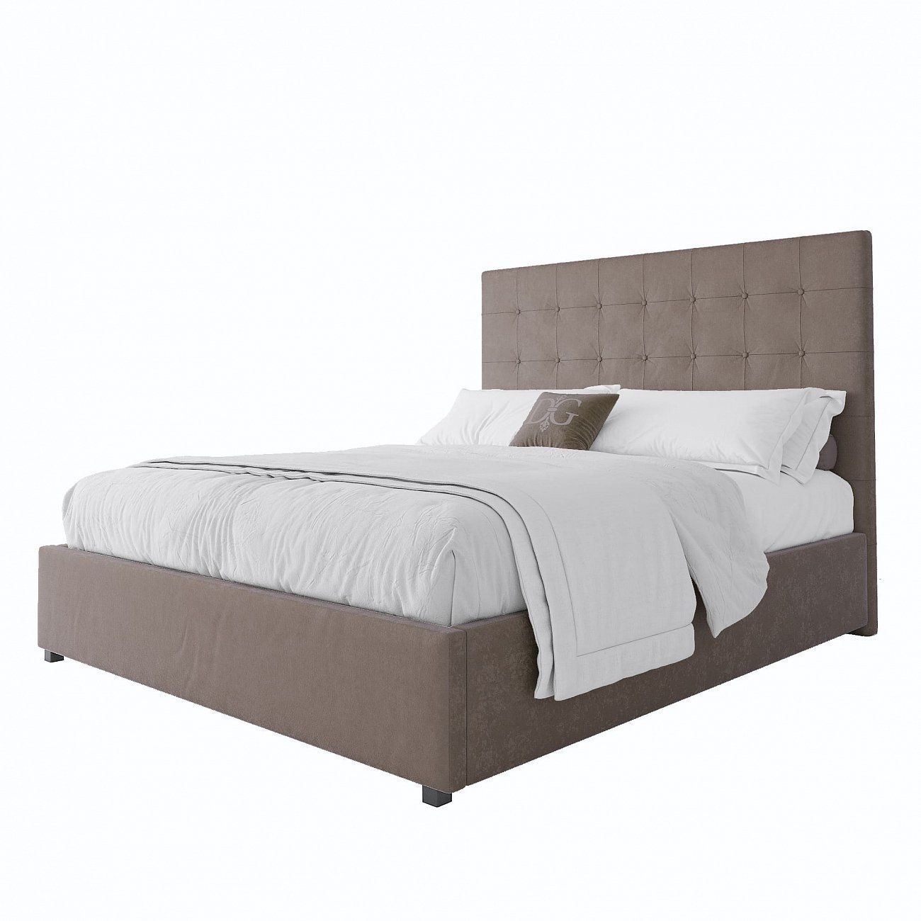 Double bed 160x200 beige Royal Black