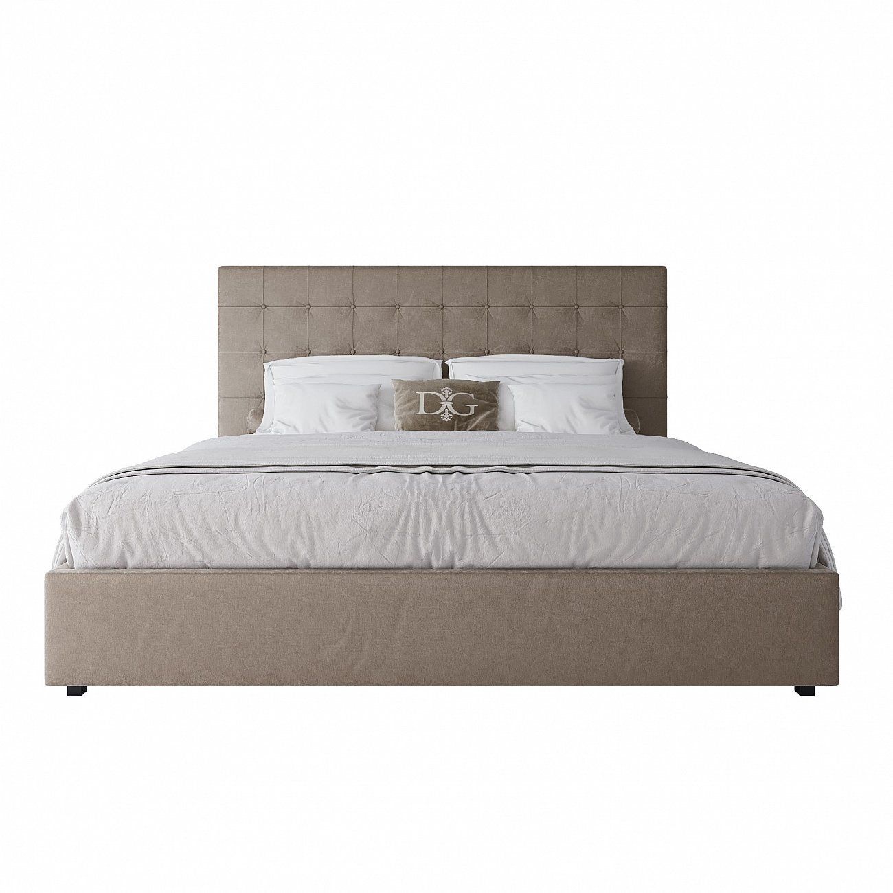 Large bed 200x200 Royal Black beige