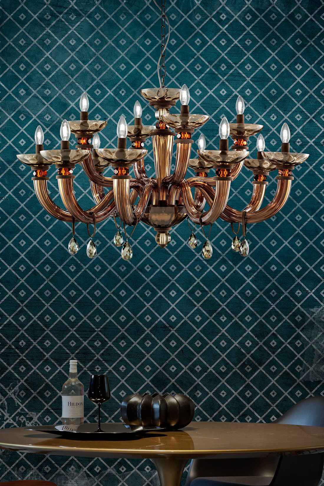 DAHLIA chandelier by Euroluce