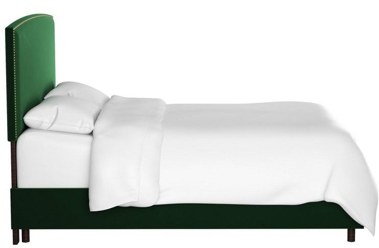Кровать двуспальная 180х200 зеленая Everly Emerald