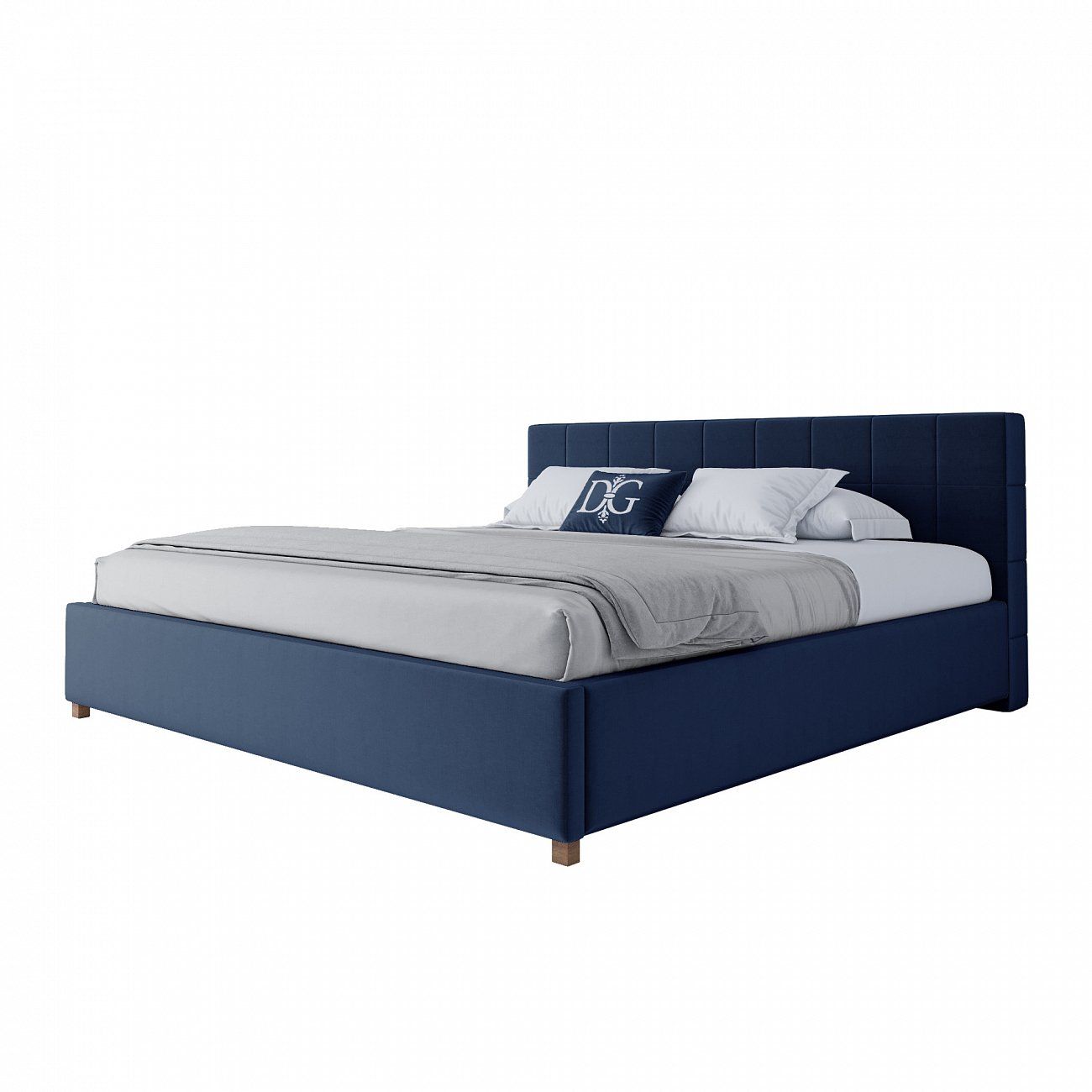 Large bed 200x200 Wales blue