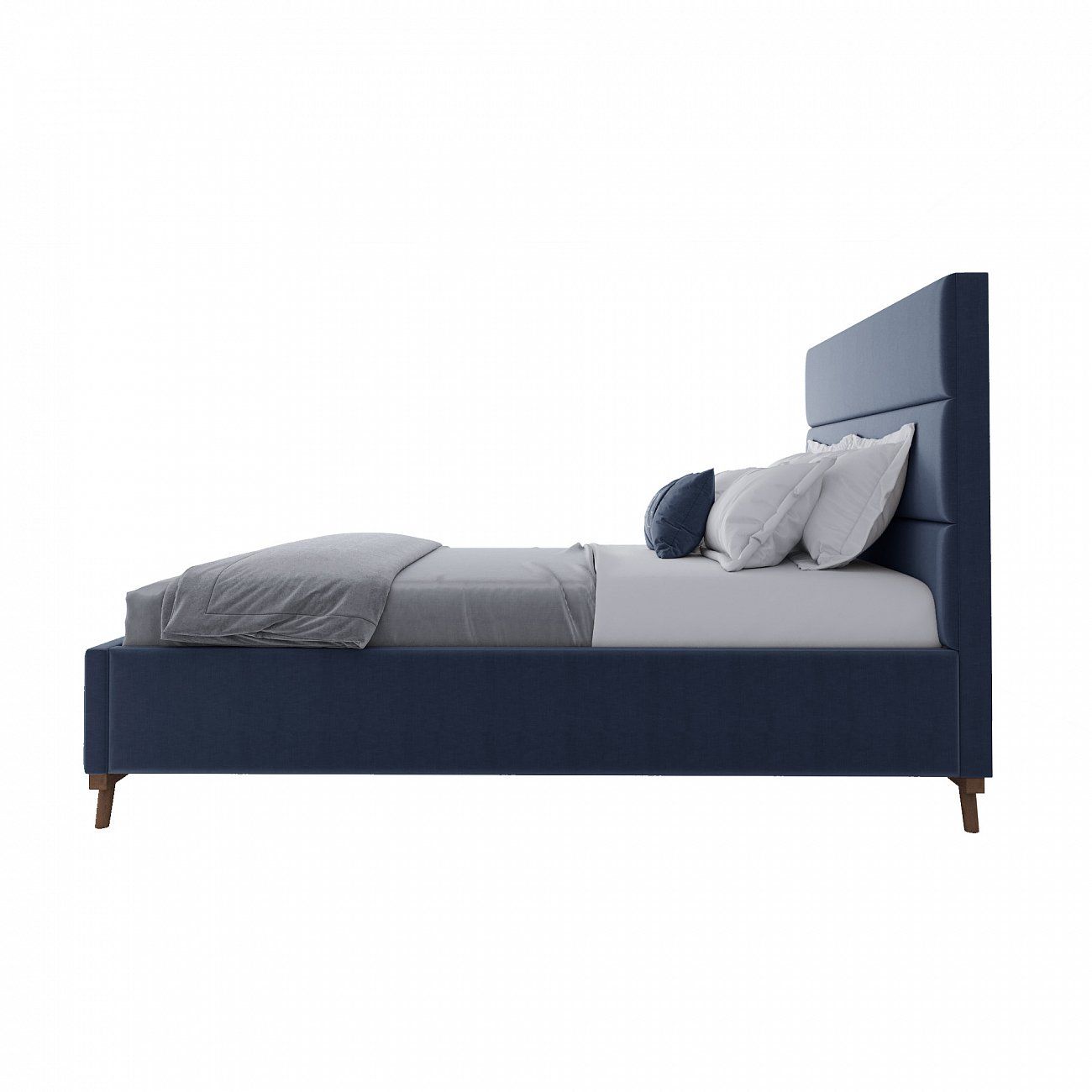 Кровать двуспальная 160х200 синяя Cooper Blueberry
