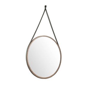 Круглое зеркало с ореховой рамой CPMR27-V36-NOGAL /3038