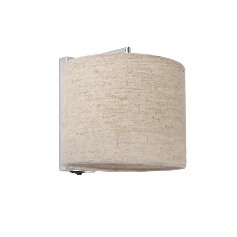 Wall lamp Sahara chrome+linen 62705