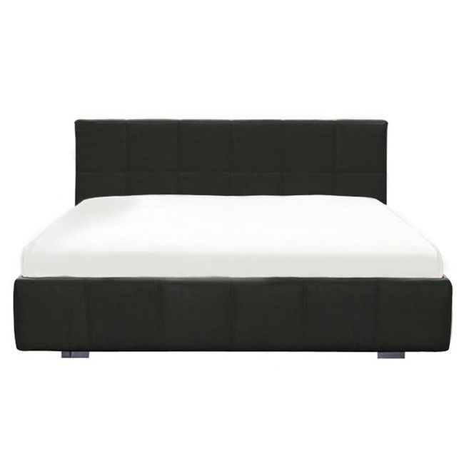 Double bed 180x200 dark grey with low headboard Castell Grande