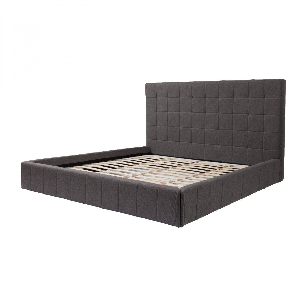 Double bed 160x200 grey Squaring Alto