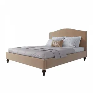 Fleurie double bed 160x200 beige